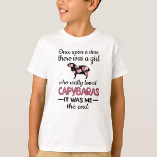 T-shirt Capybara Girl Rodent Carpincho Capybara Lover