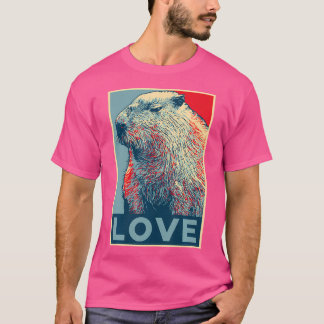 T-shirt Capybara Lover Funny Mignonne Capybara