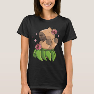 T-shirt Capybara Luau Danser Hawaii Vacances Vêtements Fil