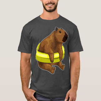 T-shirt Capybara Natation Lifebuoy