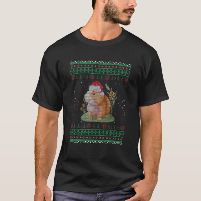 T-shirt Capybara Père Noël Vilain de Noël (Devant)