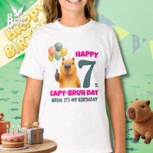 Capybara personnalisé JOUR DE CAPYBREUX 7e anniver