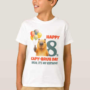T-shirt Capybara personnalisé Joyeux CAPYBREH JOUR 8e anni