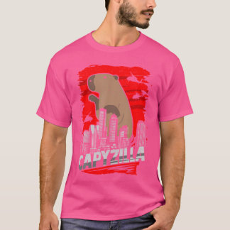 T-shirt Capybara Pet Rodent Capyzilla