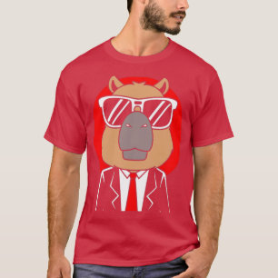 T-shirt Capybara Porter Tuxedo Funny Capybara