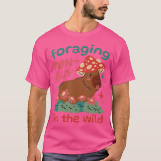 T-shirt Capybara qui cherche des champignons