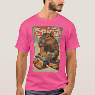 T-shirt Capybara Ramen japonais