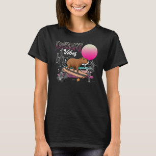 T-shirt Capybara Skateboard Vintage Désert Vibes Mounta