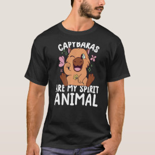 T-shirt capybara sont mon animal de l'esprit chemise drôle
