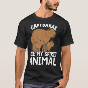 T-shirt capybara sont mon animal de l'esprit chemise drôle