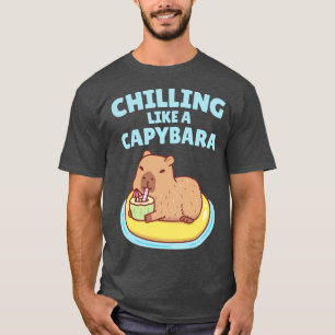 T-shirt Capybara Sur Une Piscine Flotte g Comme Une Capyba