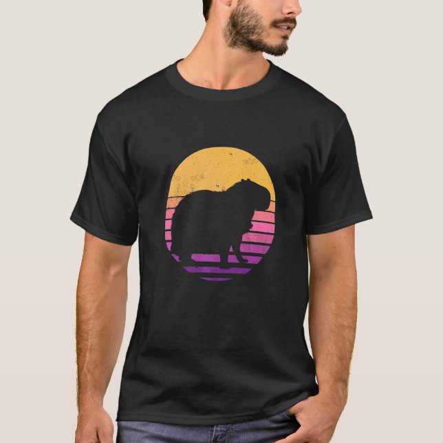 T-shirt Capybara Vintage  1 (Devant)