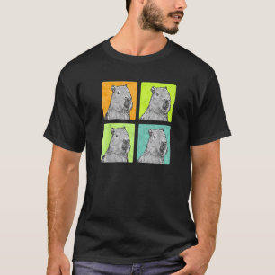 T-shirt Capybara Vintage Amérique du Sud Rongeur Mangeur d