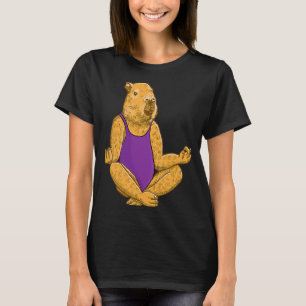 T-shirt Capybara Yoga pose Méditation Exercices d'entraîne