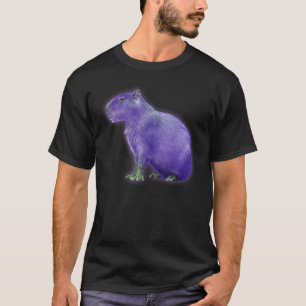 T-shirt Capybaras mignet Space Capybara Martian Purple