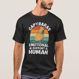 T-shirt Capybaras soutien émotionnel humain Capibara Capy