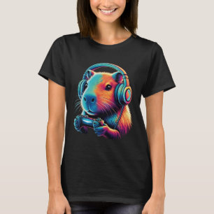T-shirt Capyra Gamer Vidéos drôles de jeux vidéo Capyra 1