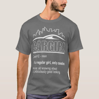 T-shirt Car Girl Definition Funny Female Mechanic