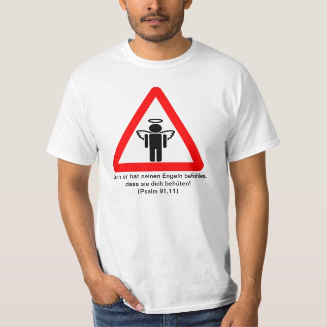 T-shirt Car il a instruit ses anges… (psaume 91,11) (Devant)