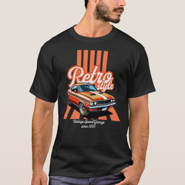 T-shirt Car Power Feel The Rush (Devant)