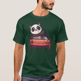 T-shirt Car Racing Cute Kawaii Racecar Funny Panda Lover g