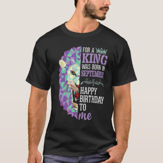 T-shirt Car Un Roi Est Né En Sept Joyeux Anniversaire Pour