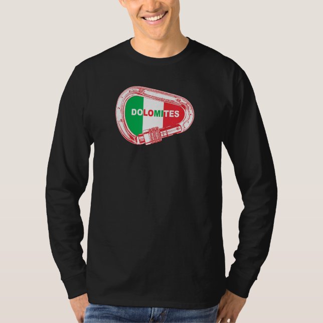 T-shirt Carabiner Dolomites Rock Escalade (Devant)