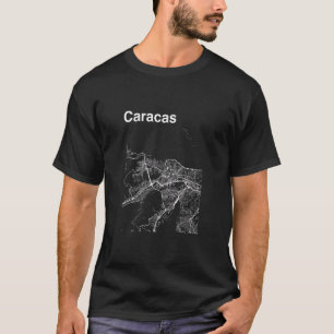 T-shirt Caracas Venezuela carte classique de la ville