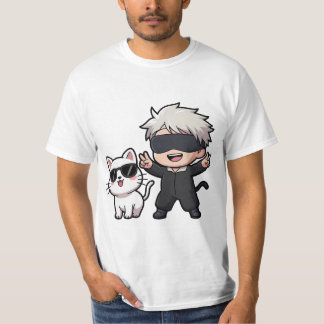 T-shirt Caractère Anime & Chat Blushing