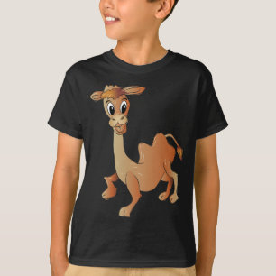T-shirt Caractère Cartoon en Camel mignon