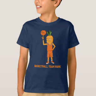 T-shirt Caractère de basket-ball pour enfants avec nom d'é