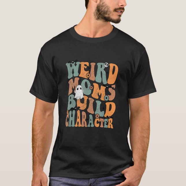 T-shirt Caractère de construction des mamans bizarres Supe (Devant)