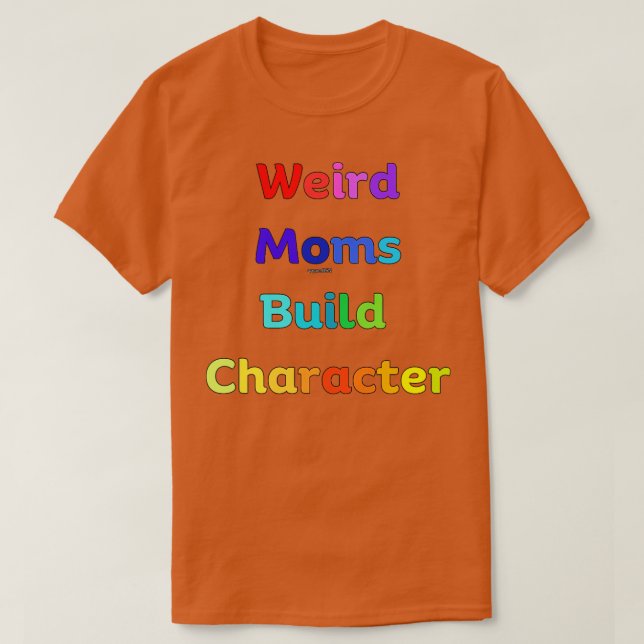 T-shirt Caractère de construction super de mamans bizarres (Design devant)