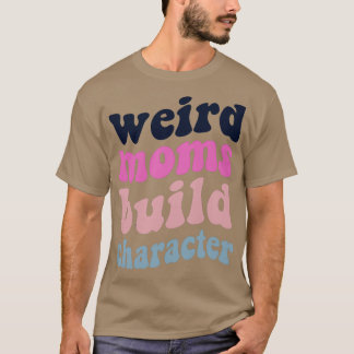 T-shirt Caractère de construction super de mamans bizarres