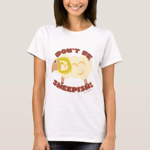 T-shirt Caractère de dessin animé de l'agneau à mouton