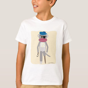 T-shirt Caractère de dessin de singe de pirate amusant Soc