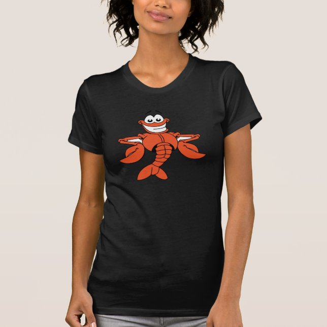 T-shirt Caractère de homard au dessin souriant (Devant)
