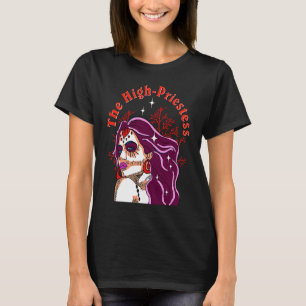 T-shirt Caractère de la carte Tarot de haute prêtesse Los 