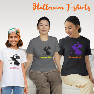 T-Shirt Caractère de Personnaliser de sorcière fille