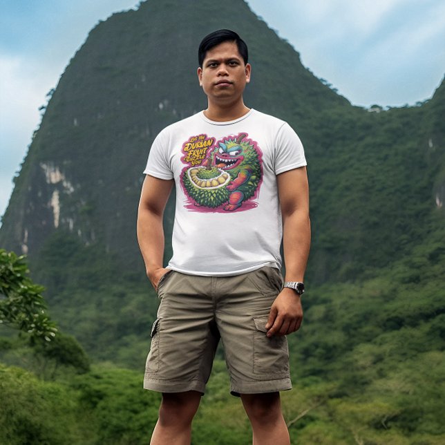 T-shirt Caractère du dessin animé Durian Fruit (Créateur téléchargé)