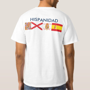 T-shirt CARACTÈRE ESPAGNOL origine et pays. En avant et