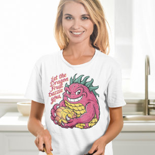 T-shirt Caractère Fruit Dragon Profitant D'Une Attente Sav