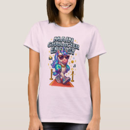T-shirt Caractère principal Energy Glam Unicorn Red Carpet