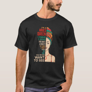 T-shirt Caractères Bélier Faits Horoscope Zodiaque Signe A