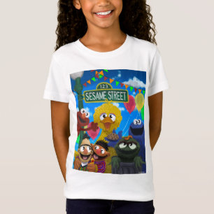 T-Shirt Caractères de rue Sésame   Scène de parti