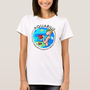 T-shirt Caractéristiques Aquarius personnalisables Carton 