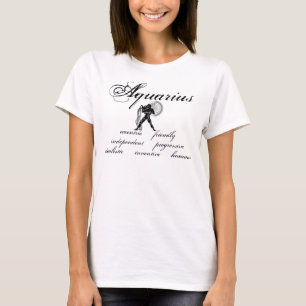 T-shirt Caractéristiques Aquarius personnalisables Zodiac