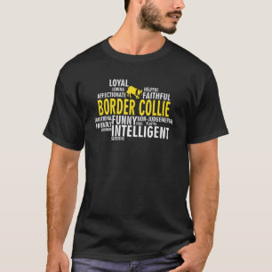 T-shirt Caractéristiques de la race de chien Border Collie
