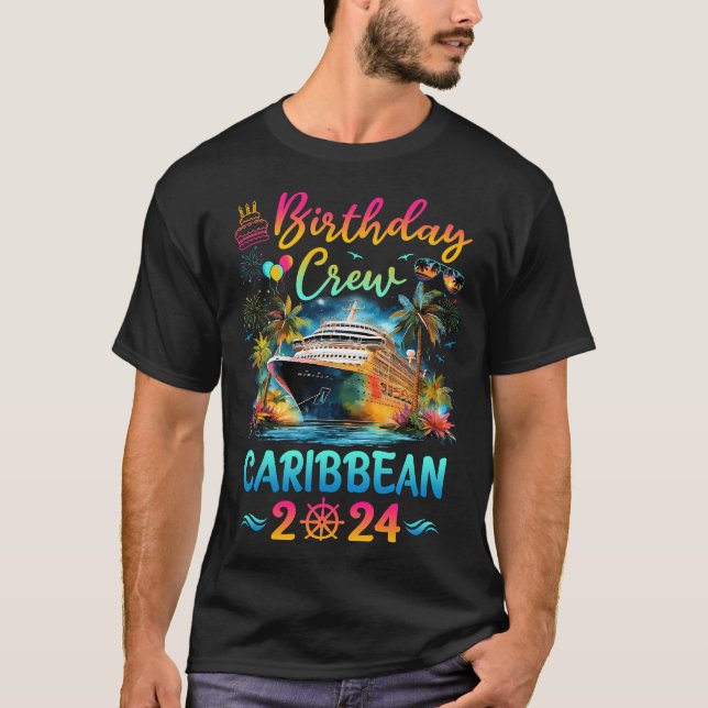 T-shirt Caraibes 2024 Vacances Anniversaire Voyage d'équip (Devant)