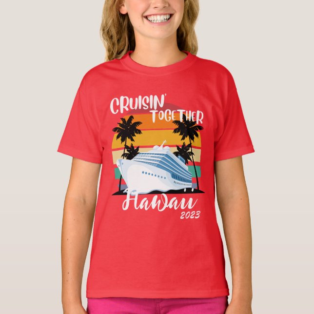 T-shirt Caraibes Croisière 2023 Famille amis Groupe Voyage (Devant)
